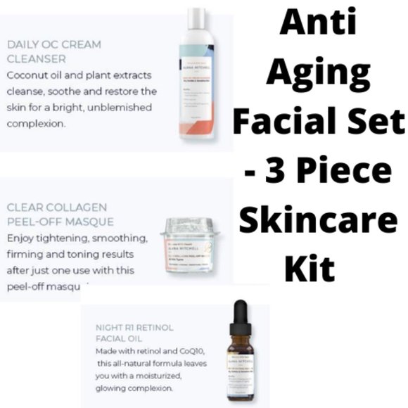 Alana Mitchell Other - Alana Mitchell Anti Aging Facial Skincare Kit All Skin Types Brand New 3 Piece